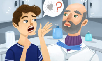 Image Text: patient talking with dentist about sensitive tooth sensitive teeth after filling